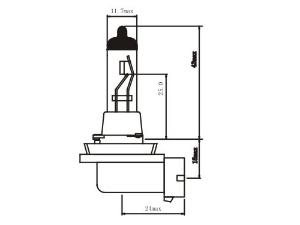 Halogen-Scheinwerferlampe H11