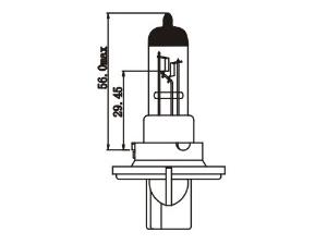 Halogen-Scheinwerferlampe H13 (9008)