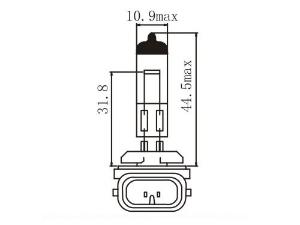 Halogen-Scheinwerferlampe H27W/2 881