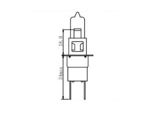 Halogen-Scheinwerferlampe H3C
