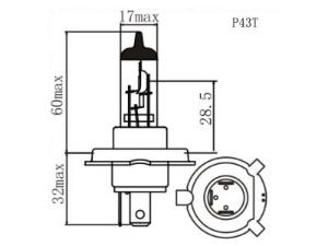 Halogen-Scheinwerferlampe H4