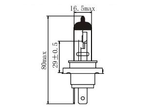 Halogen-Scheinwerferlampe H4