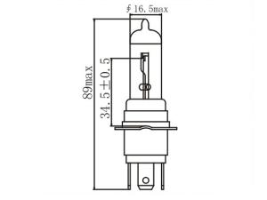 Halogen-Scheinwerferlampe H4