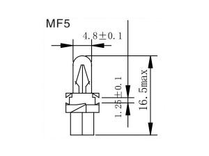 Glühlampe MF5, 6, 7, 8, 9, Birne für Armatur-Kontrollleuchte