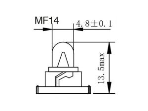 Glühlampe MF10, 11, 12, 14, Birne für Armatur-Kontrollleuchte