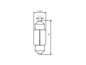 Soffittenlampe T11 C5W, Glühlampe