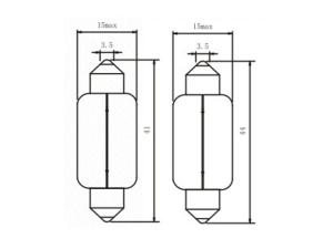 Soffittenlampe T21 C5W, Glühlampe
