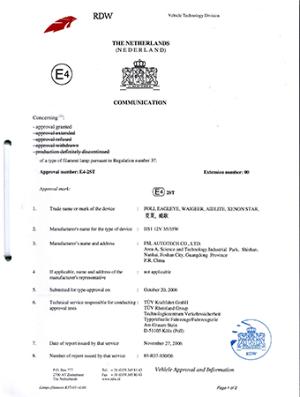Produktzertifikat