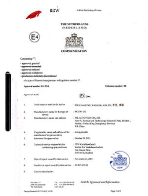 Produktzertifikat