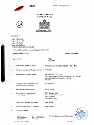 Produktzertifikat