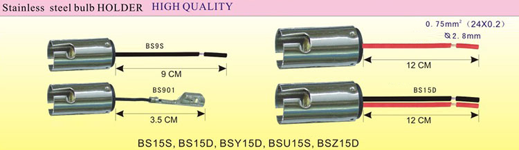 Edelstahl Lampenfassung